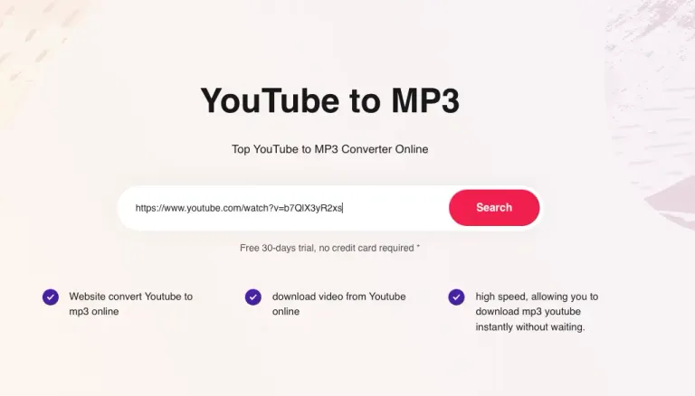 Screenshot of ytmp3-convert.com's YouTube to mp3 interface